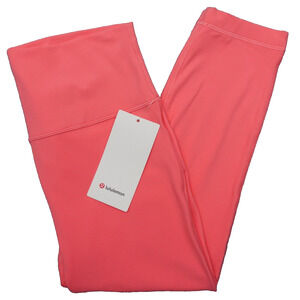 New Lululemon Size 12 Align HR High Rise Crop 23" RPCR Raspberry Cream Leggings